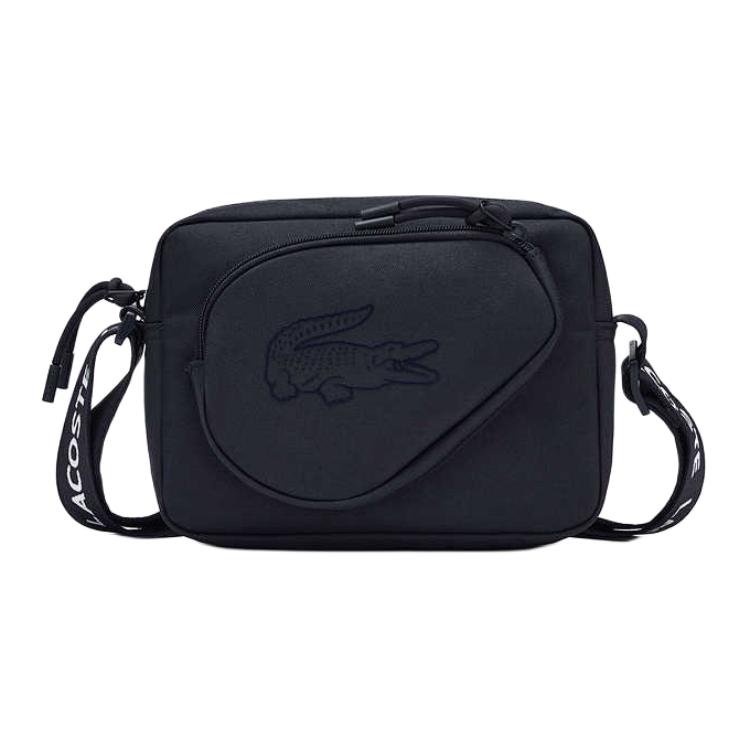 

LACOSTE Полиэстеровая кроссбоди сумка унисекс темно-синего цвета, Midnight Blue Color