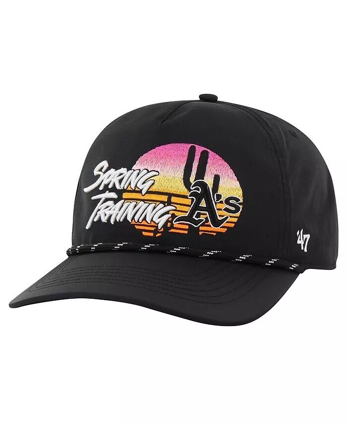 

Мужская черная регулируемая шапка Oakland Athletics Spring Training для серфинга '47 Brand, черный