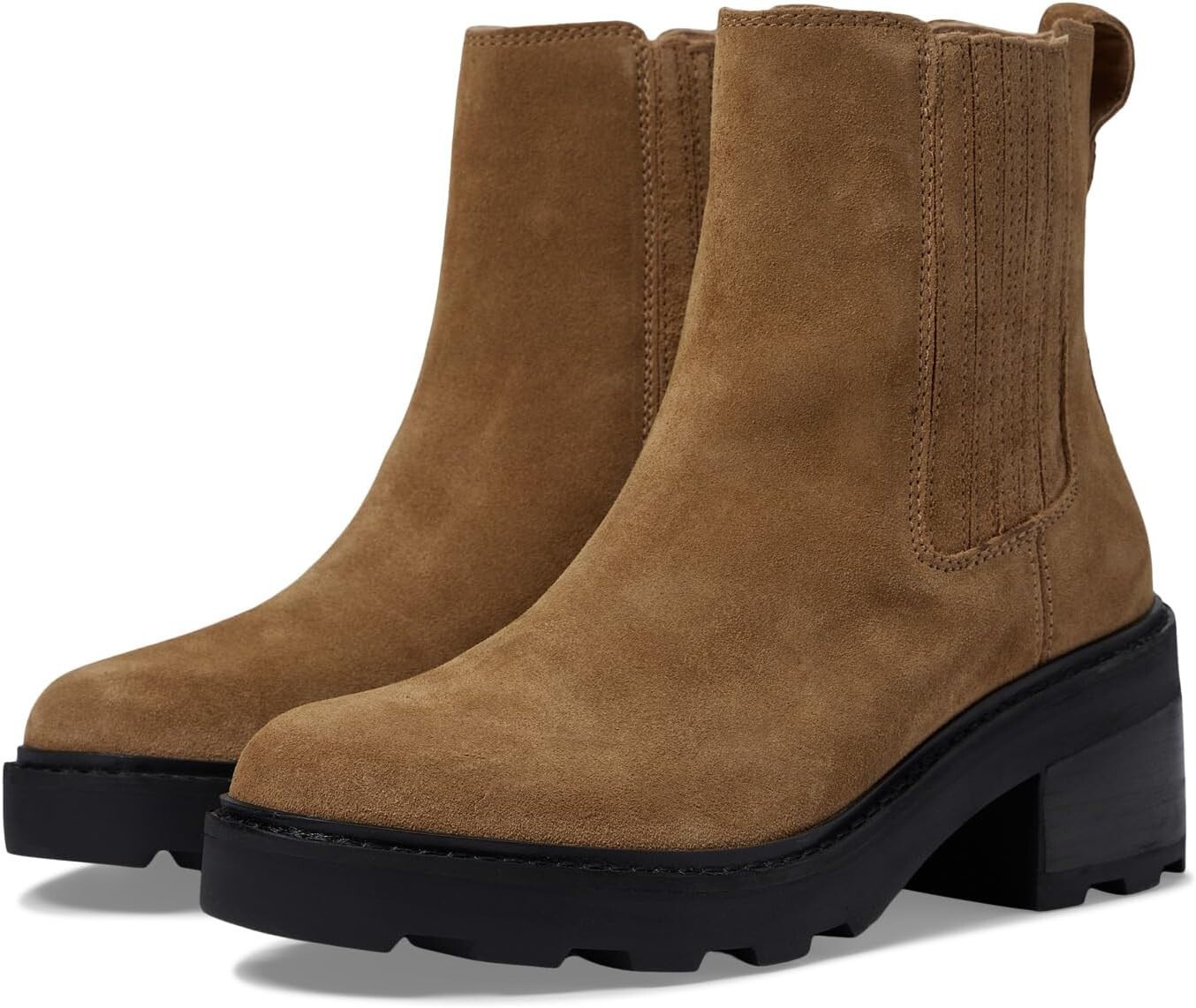 

Ботильоны The Gwenda Platform Ankle Boot in Suede Madewell, цвет Toffee