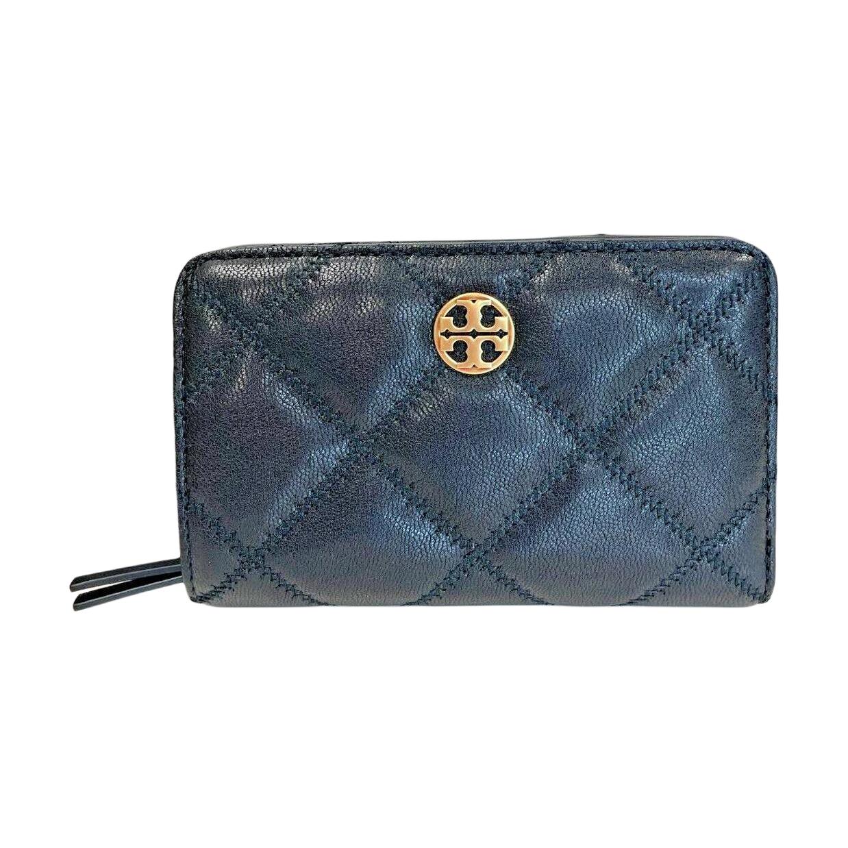

TORY BURCH Кожаный женский кошелёк средний чёрный