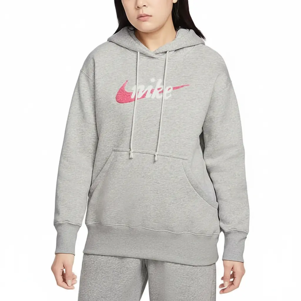 

Nike Женская толстовка серого цвета с капюшоном, средней толщины, Серый, Nike Женская толстовка серого цвета с капюшоном, средней толщины
