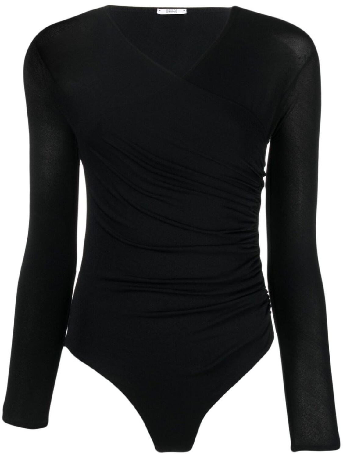 

Wolford боди The Cathered Cache-Coeur, черный