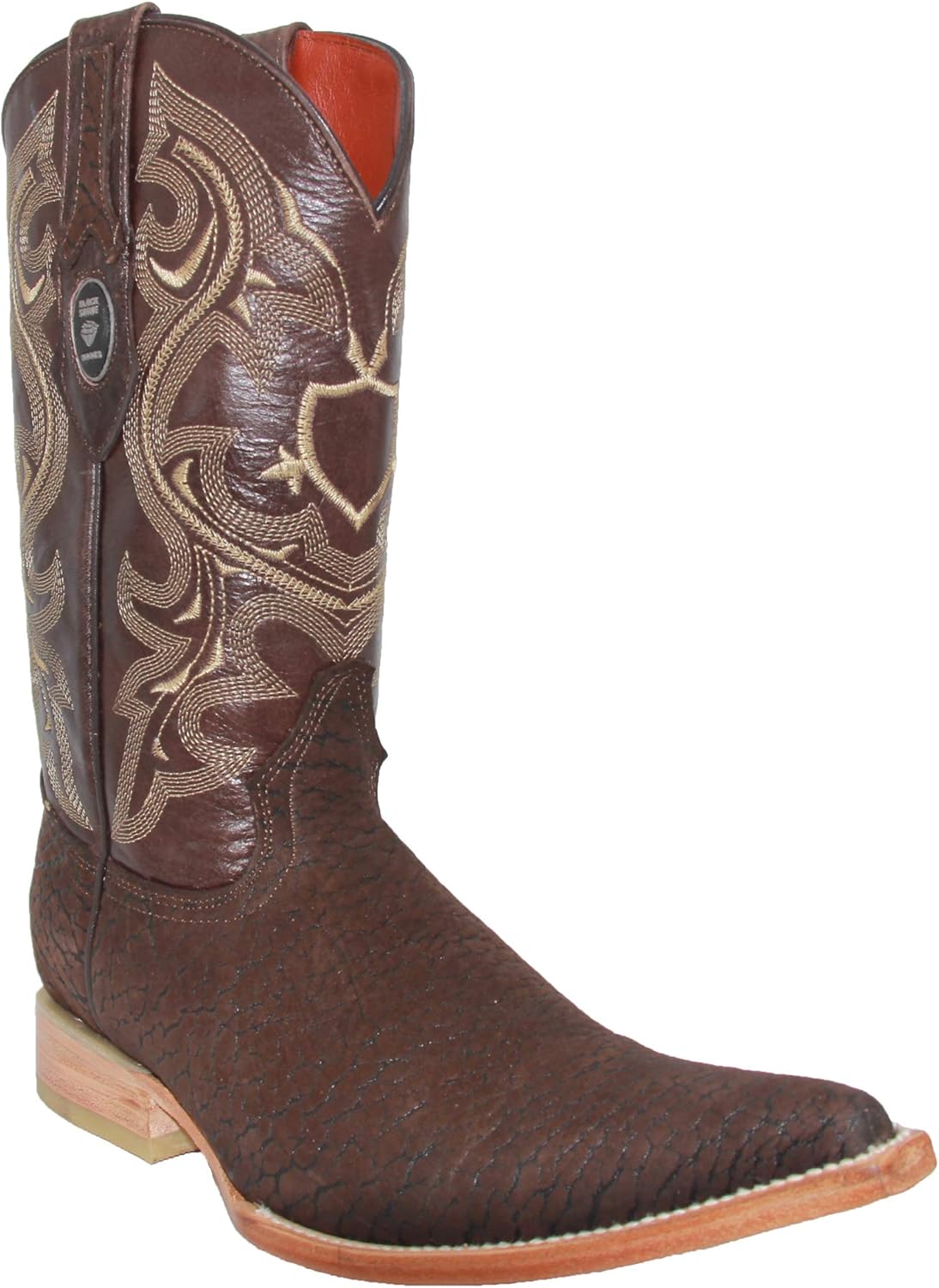 

Мужские кожаные ковбойские сапоги Western, зауженный носок, кожаные сапоги в западном стиле The Western Shops, коричневый