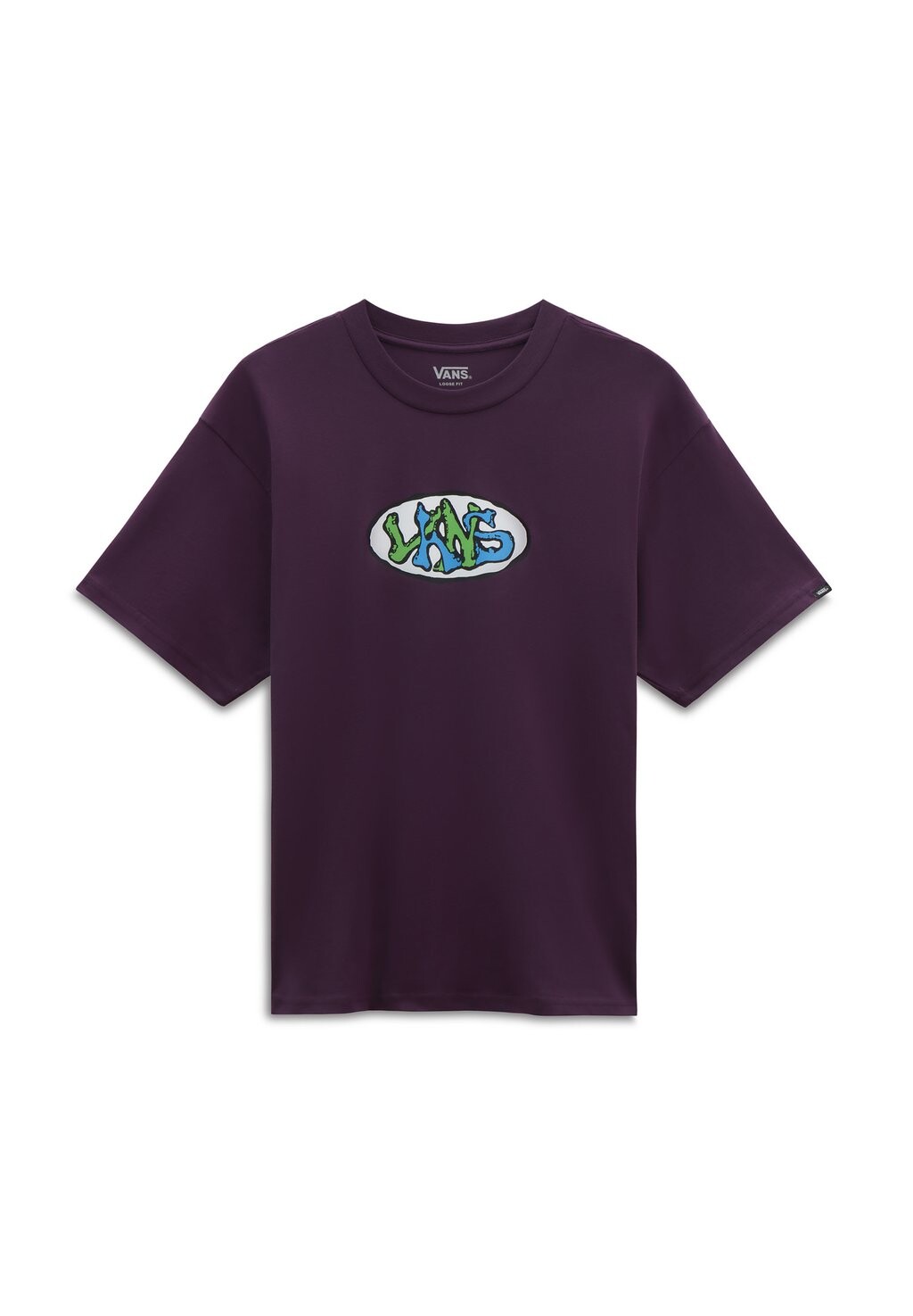 

Футболка с принтом LOPSIDE SS Vans, цвет blackberry wine