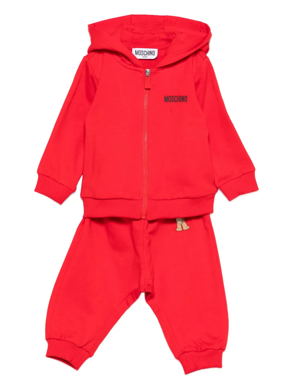 

Спортивный костюм Teddy Bear Moschino Kids, красный