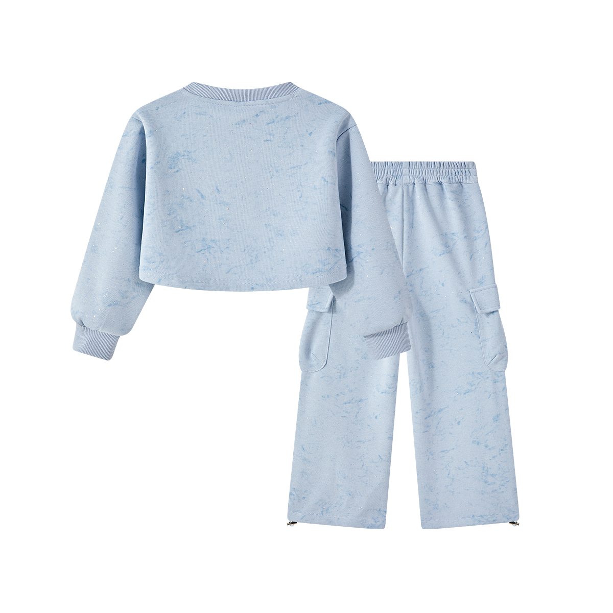 Детская повседневная спортивная одежда с круглым вырезом Disney, синий — фото 3