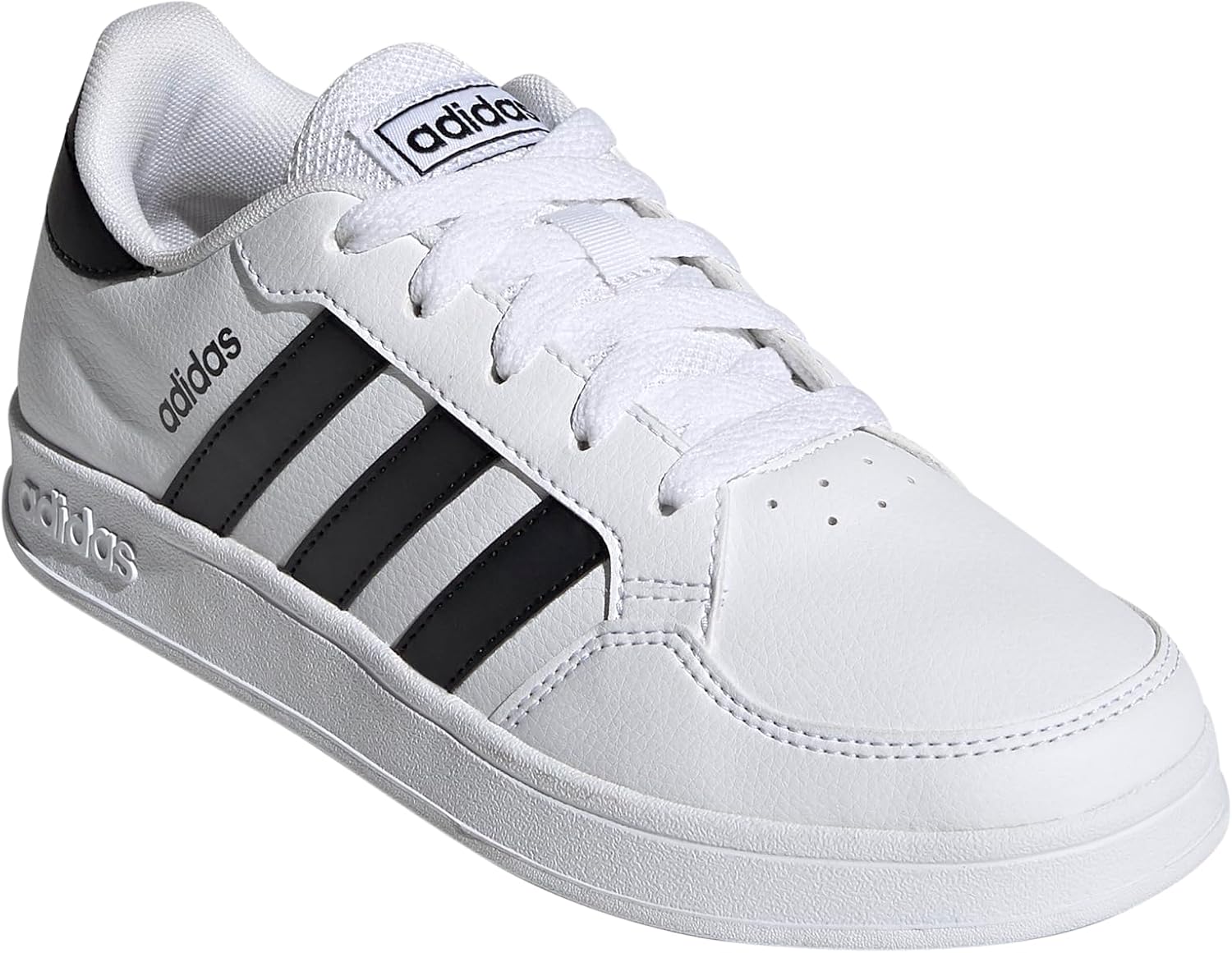 Теннисные кроссовки Adidas для детей и подростков, белый/черный — фото 2