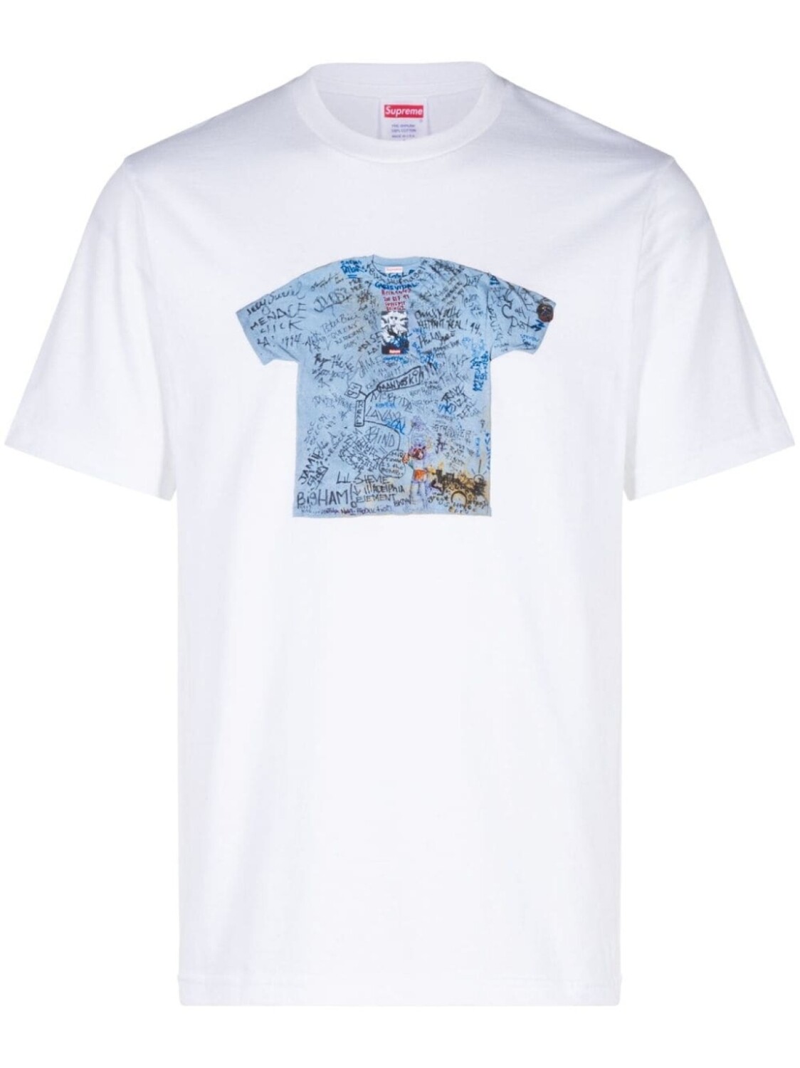 

Supreme первая футболка в честь 30-летия, белый