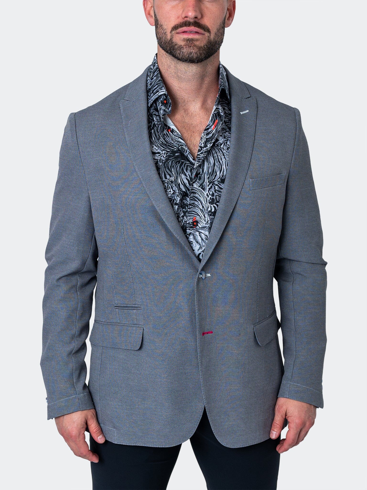 

Блейзер Unconstructed LineGrey Серый MACEOO