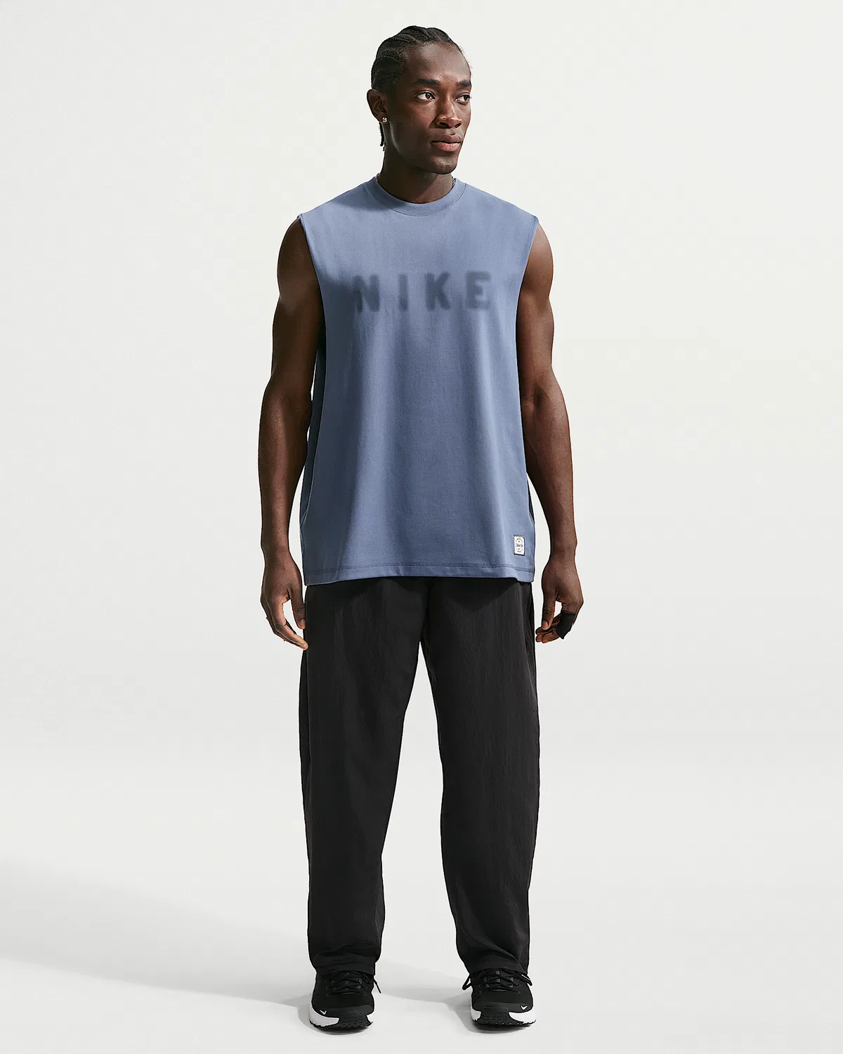 Мужские тренировочные штаны Nike N.A.C. Dri-FIT Woven, Black/Pale Ivory/Black