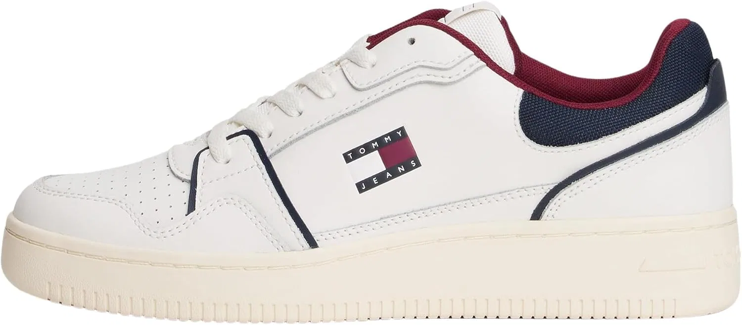 Кроссовки Tommy Jeans Herren Cupsole Sneaker Retro Basket Low Top, Blue Rwb