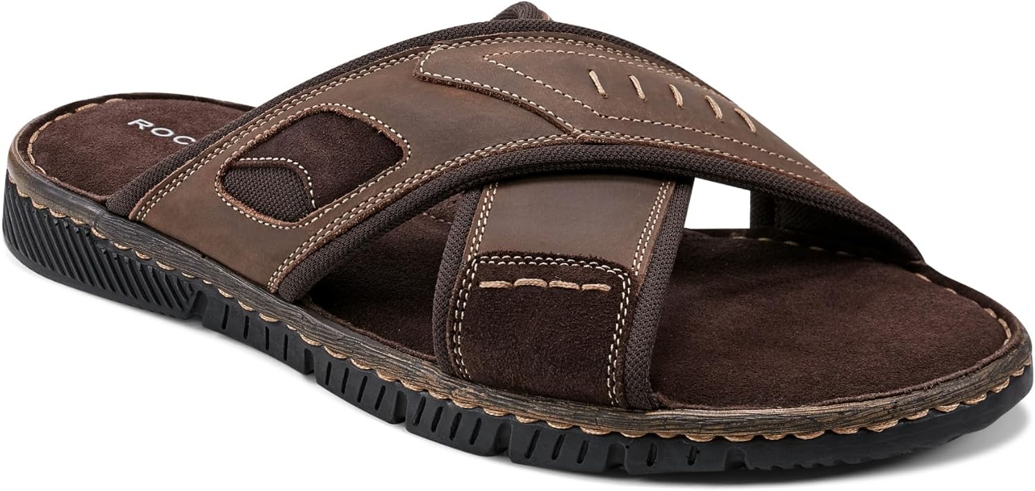 Мужские сандалии Rockport Jasper X Band, Chestnut Leather — фото 2