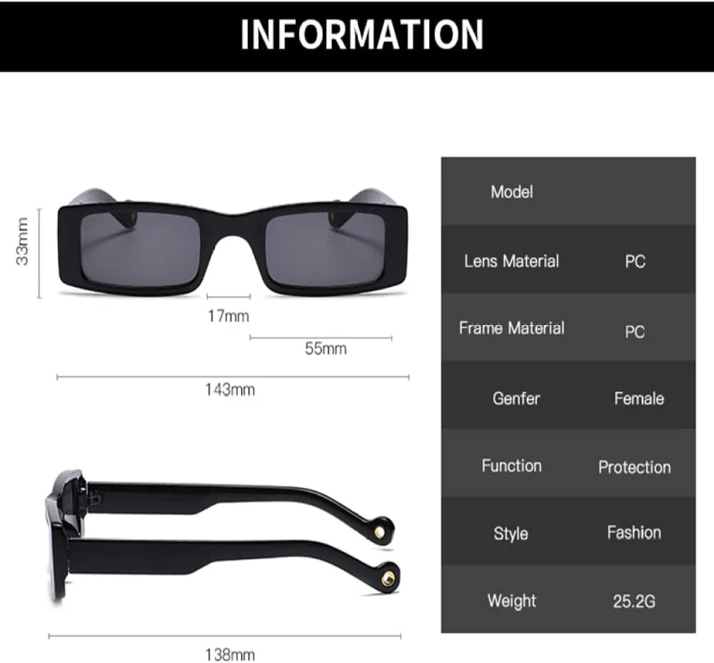 

прямоугольные женские солнцезащитные очки, маленькие мужские солнцезащитные очки в стиле ретро, ​​очки с защитой от ультрафиолета UV400 LANGSER, 1 Black 1 Beige