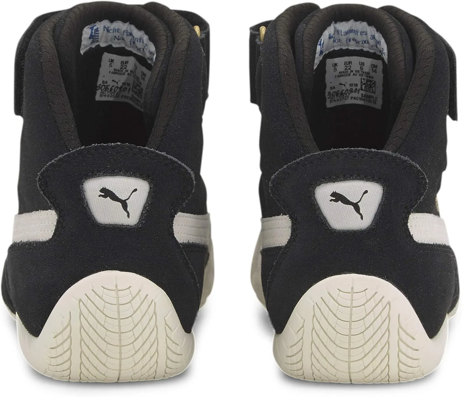 Кроссовки PUMA Speedcat Mid Sparco 30660901, белый/черный/золотой — фото 3
