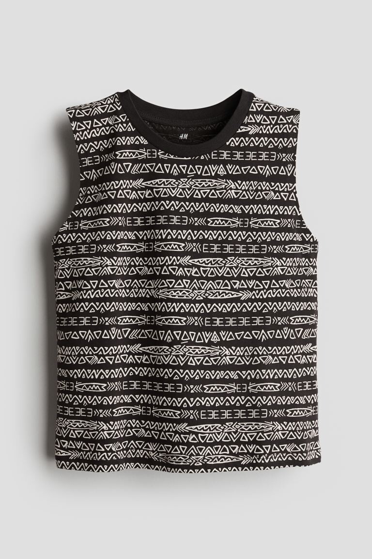 

Майка с принтом H&M, черный