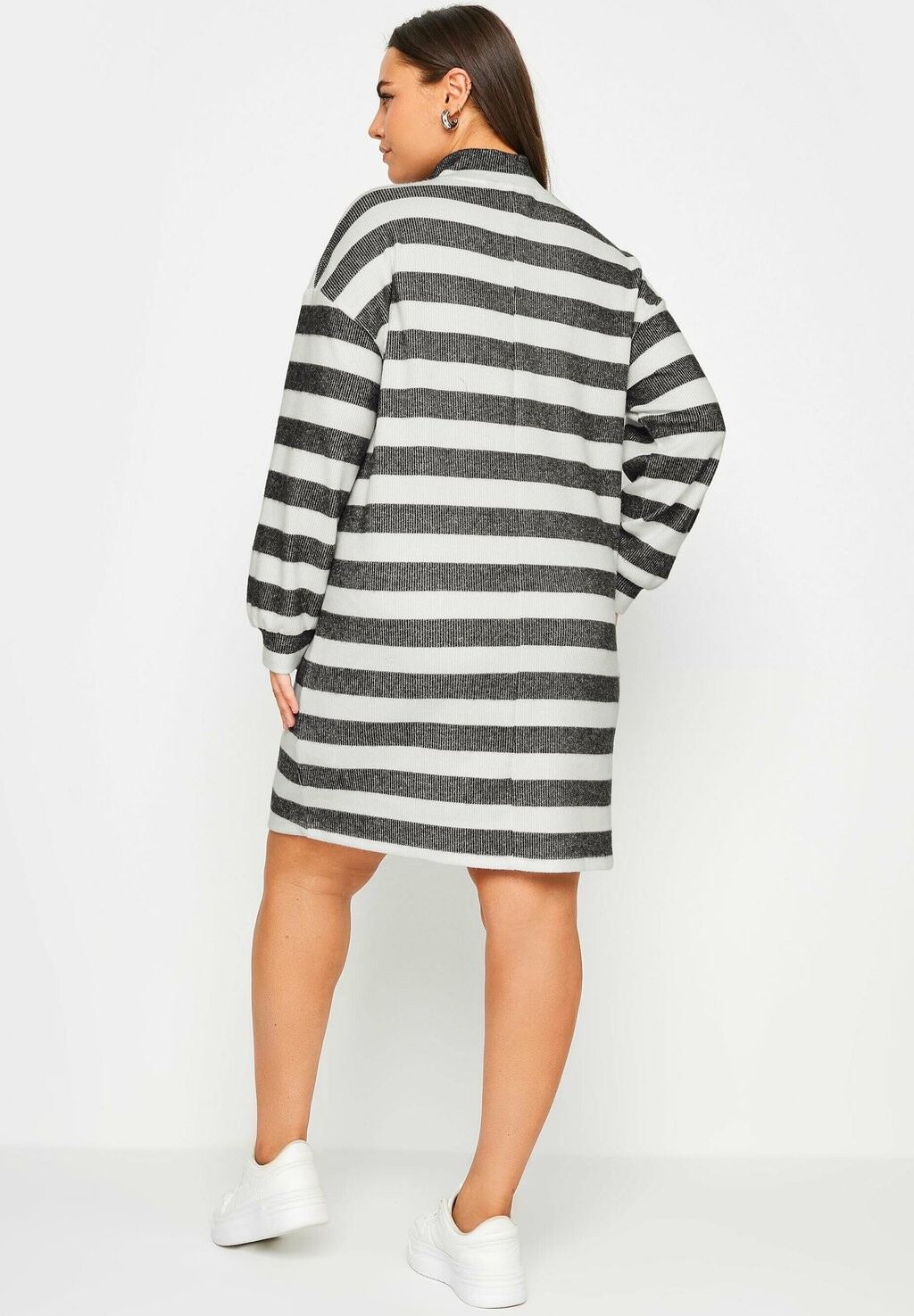 

Платье-джемпер SOFT TOUCH ZIP NECK Yours Clothing, белый