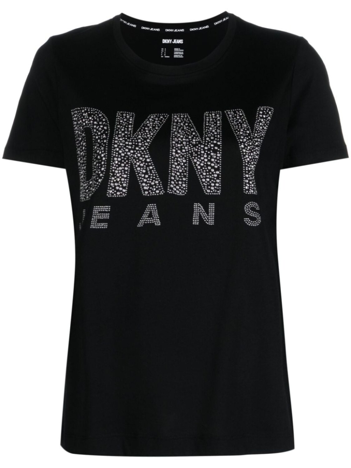 

DKNY футболка с короткими рукавами и заклепками, черный