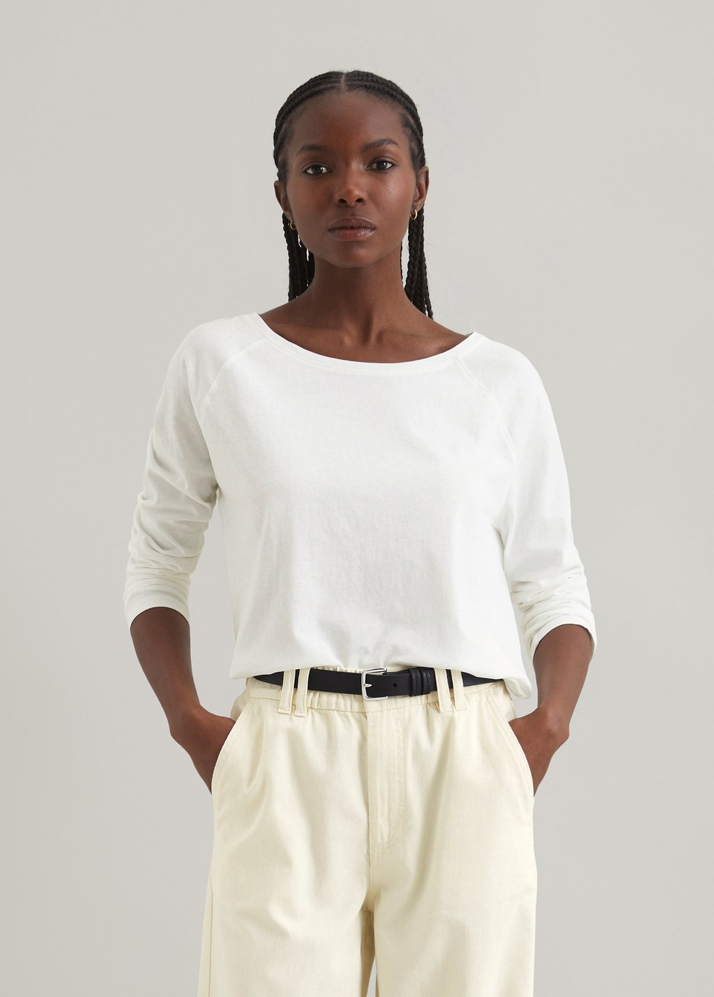 

Топ с длинными рукавами RELAXED MIT RAGLAN-ÄRMELN Marc O'Polo DENIM, белый