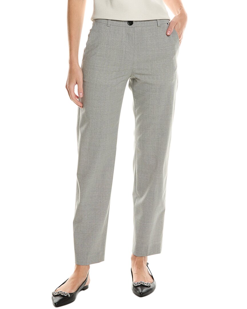 

Брюки Hugo Boss Tasewa из смесовой шерсти, серый