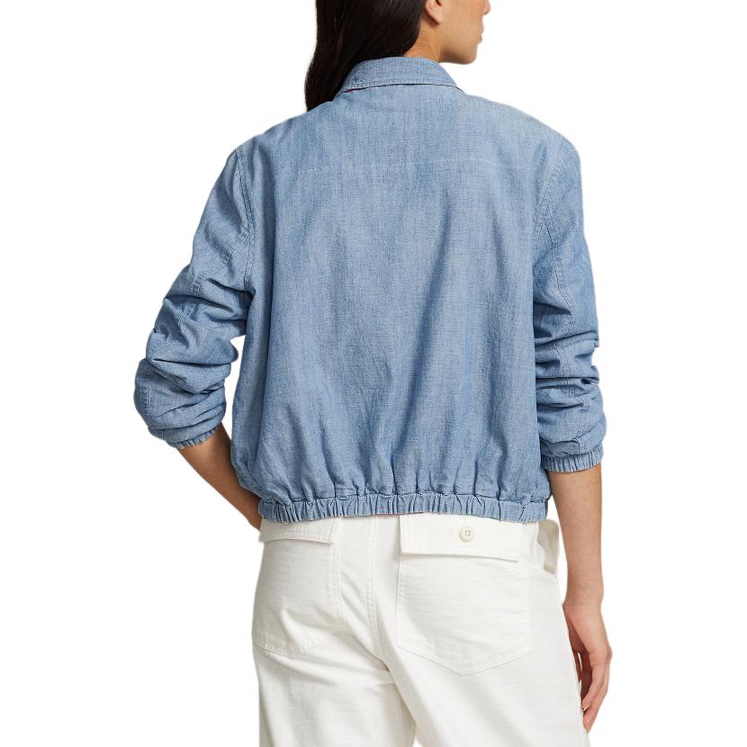 Куртка SS24 Женская Пэчворк Молодежная Ткань Polo Ralph Lauren, Пэчворк Шамбре — фото 4