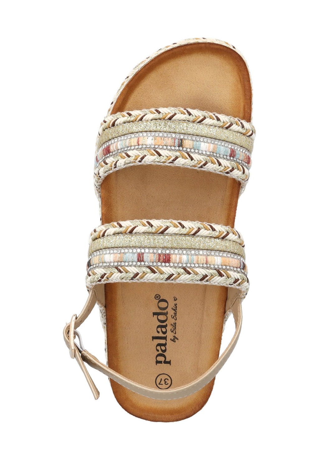 Босоножки на платформе AIFATE - Espadrilles Palado by Sila Sahin, золотой — фото 3