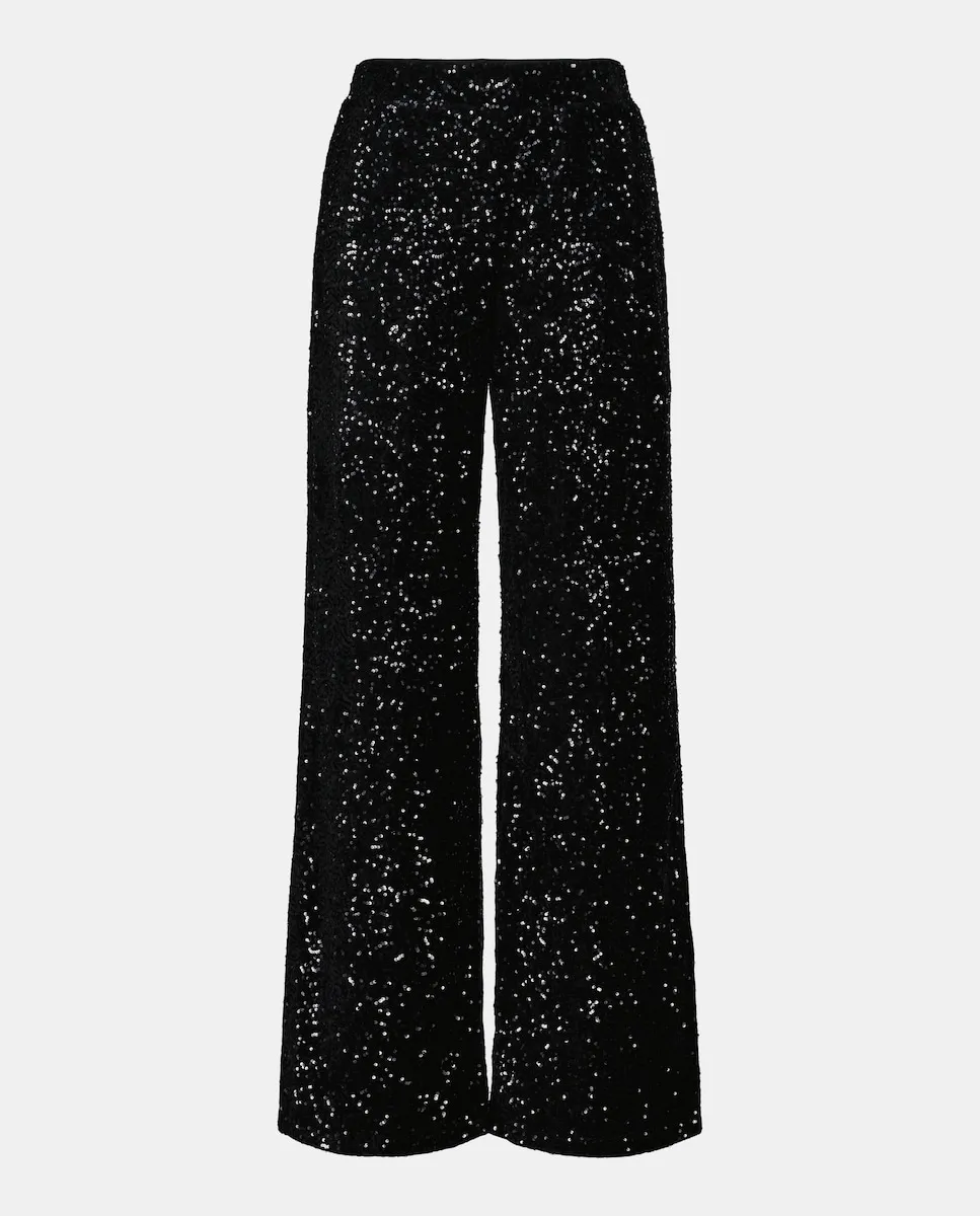 

Женские брюки с пайетками Woman El Corte Inglés, черный