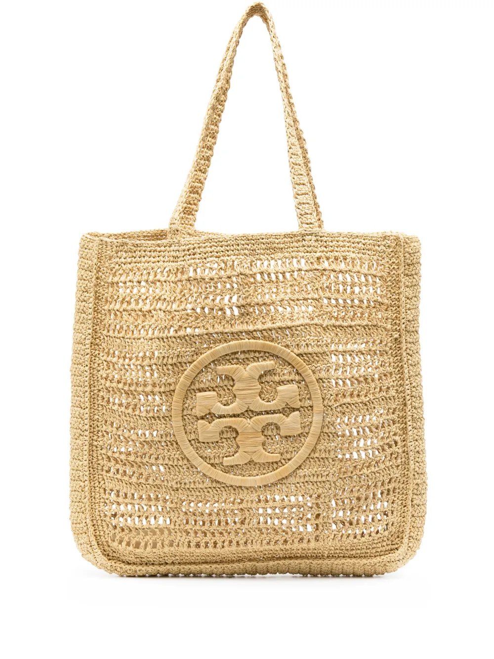 

Сумка-тоут Ella в технике кроше Tory Burch, нейтральный