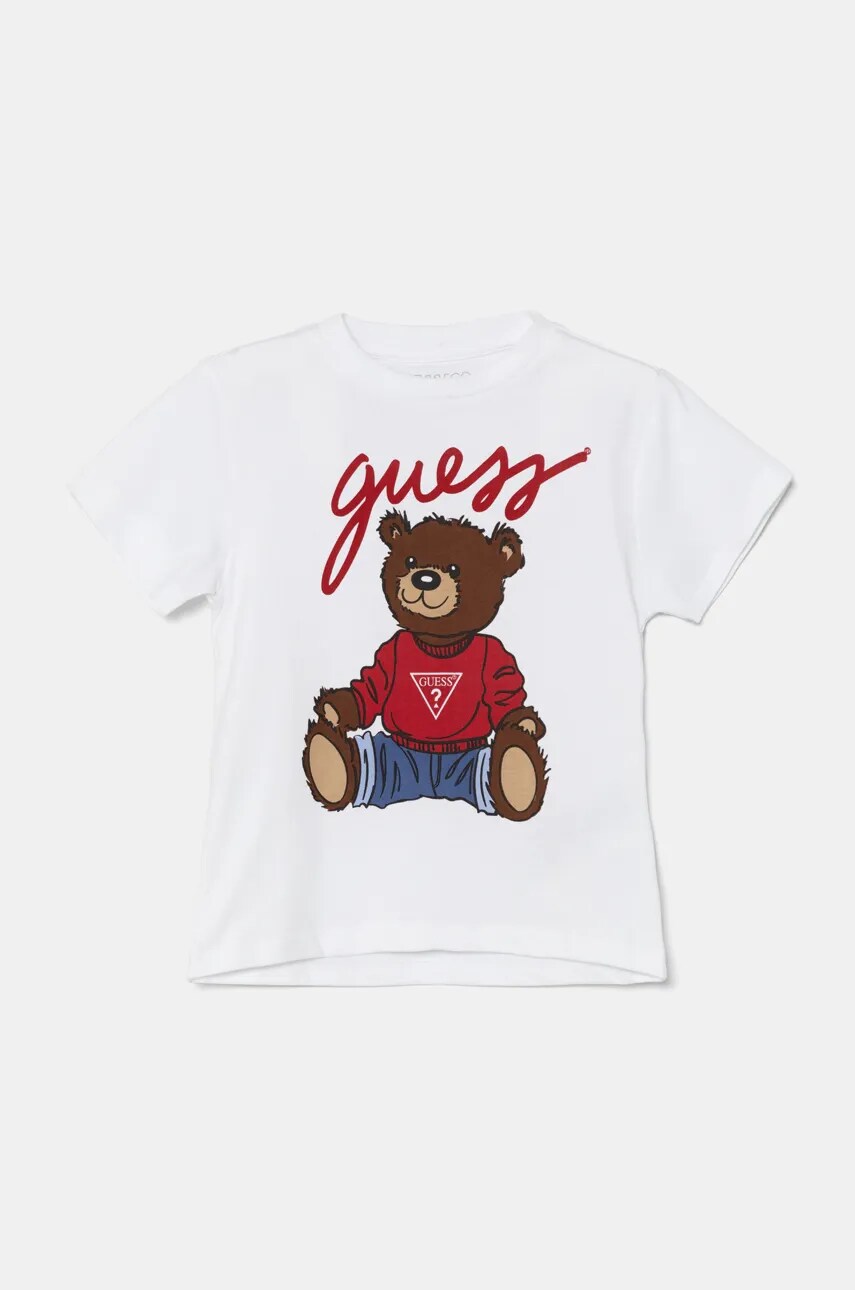 

Футболка из хлопка для детей Guess, белый