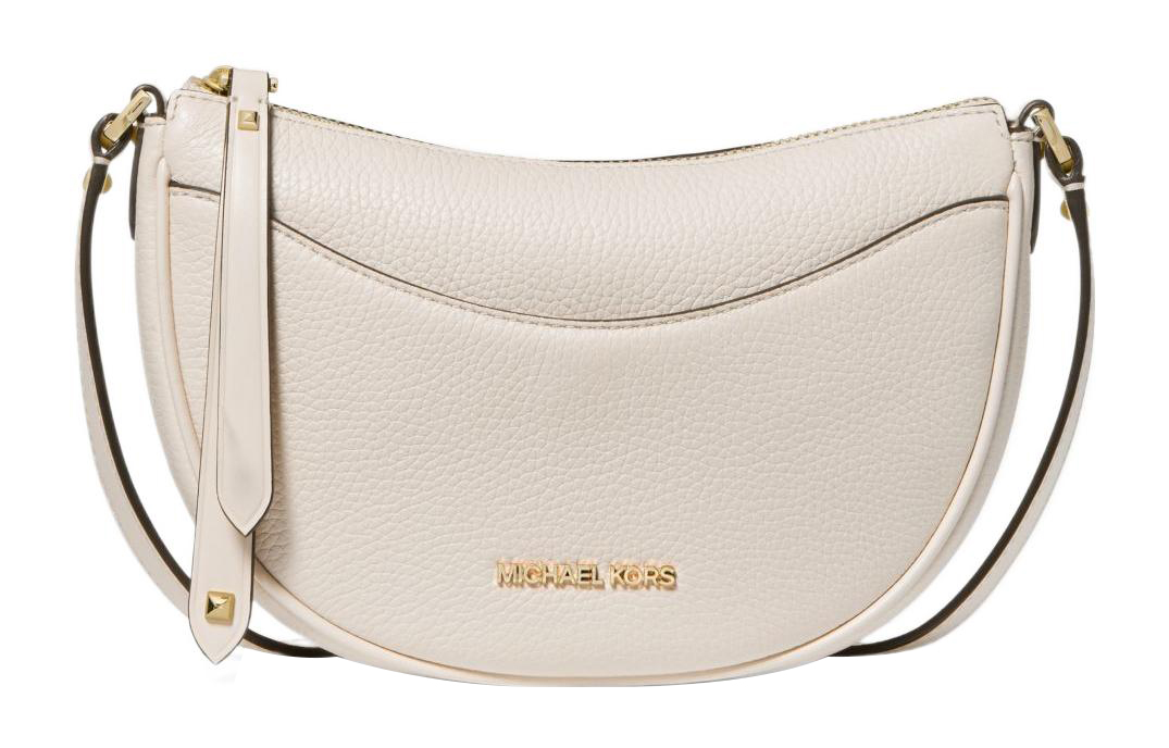 

MICHAEL KORS Сумка-полумесяц из галеретной кожи, наплечная сумка, черезплечная сумка средний размер women's серый