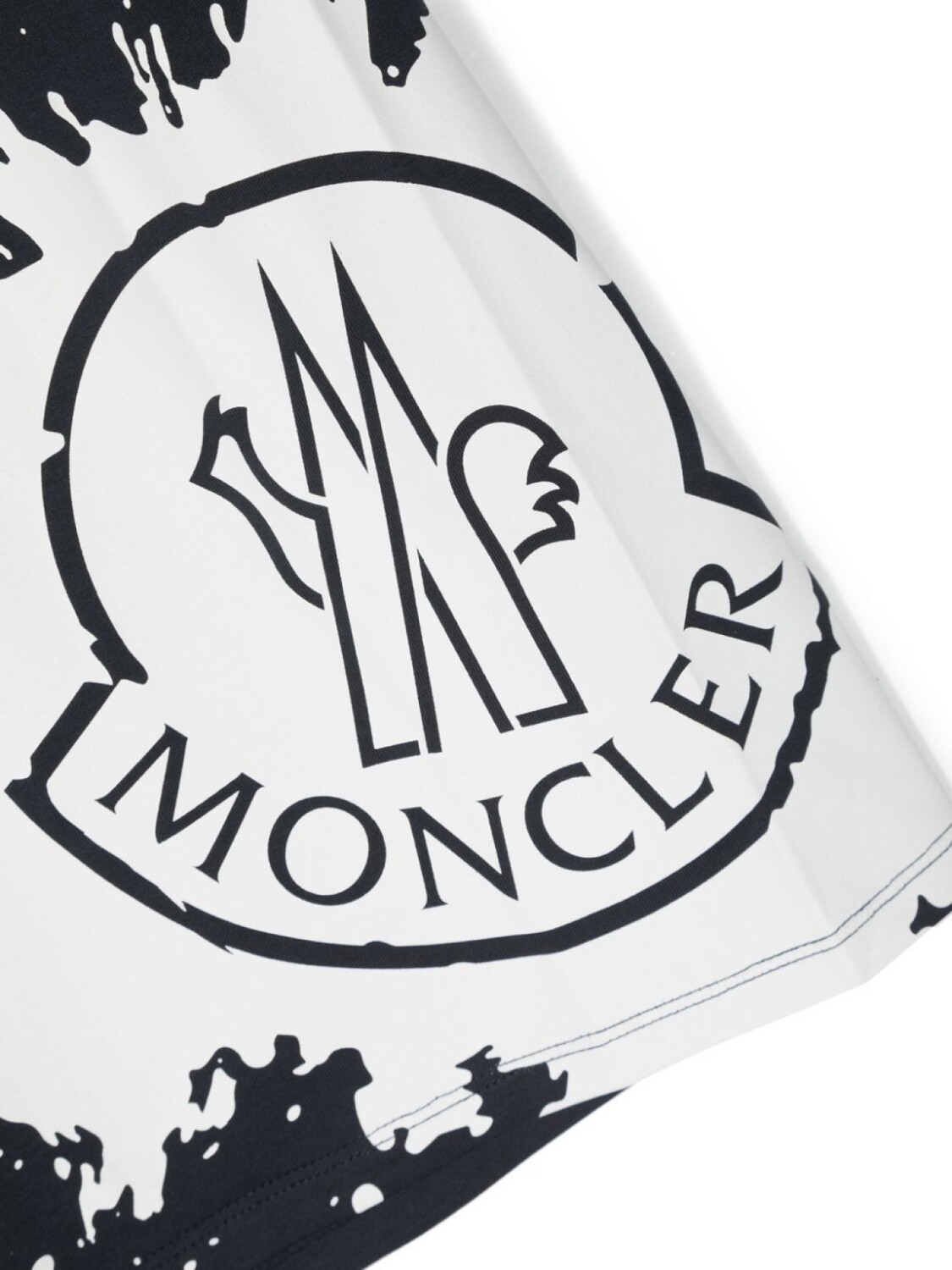 Moncler Enfant футболка с графичным принтом, синий — фото 3