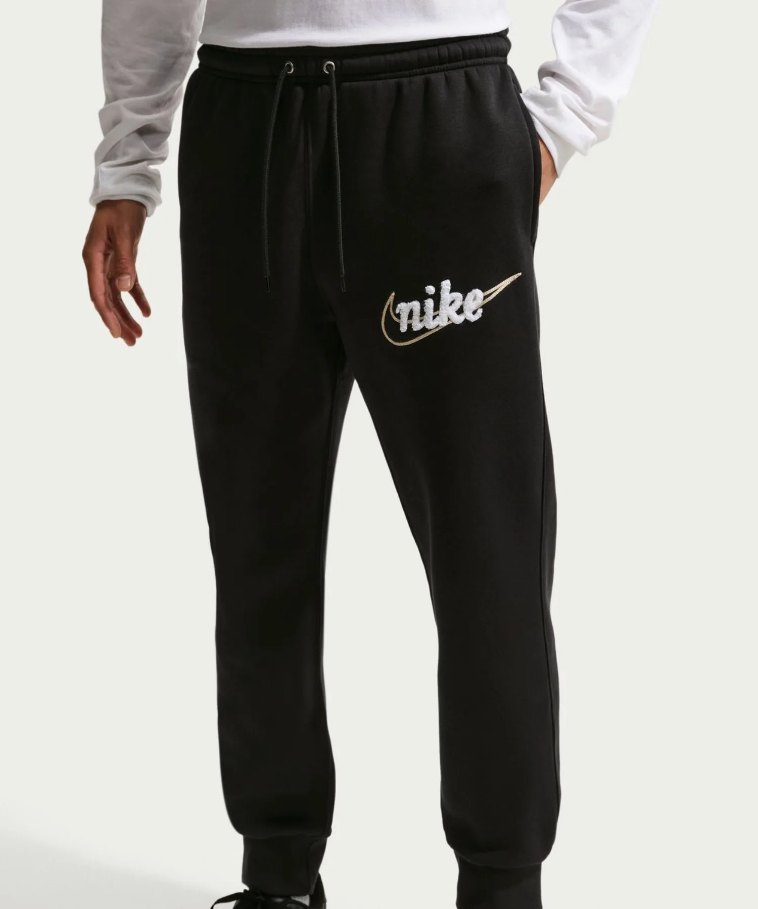 Мужские штаны из флиса Nike Club BB Jogger черные