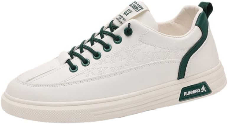 

Мужские простые повседневные кроссовки с шнуровкой, антискользящие и прочные, подходят для использования на улице в любое время года Fusecottc, зеленый