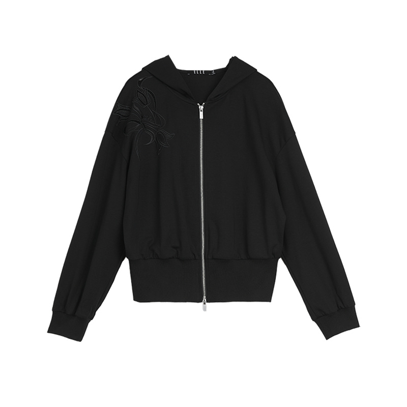 

Толстовка Women's Hooded Moderate Cardigan ELLE, черный