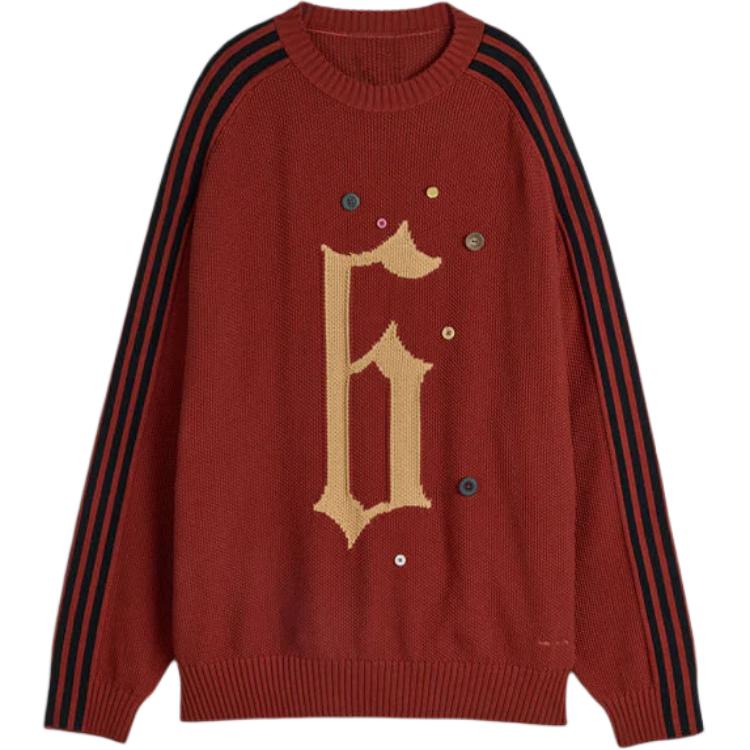 

Свитер Song For The Mute ADI006 в полоску с пуговицами Adidas Originals, красный