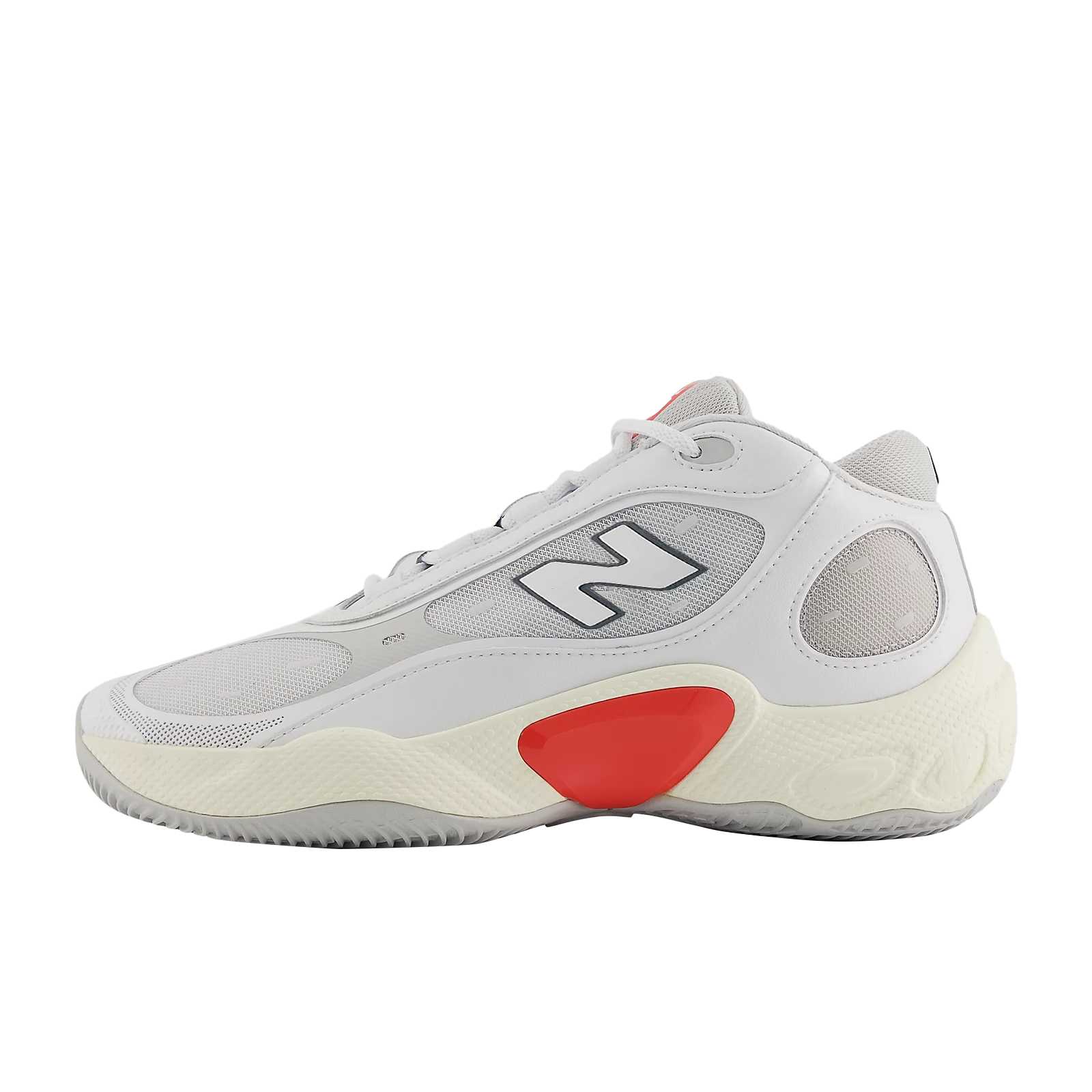 

Кроссовки для баскетбола Unisex D Width NB Fresh Foam BB V3 с амортизацией и дышащим верхом New Balance, белый/красный