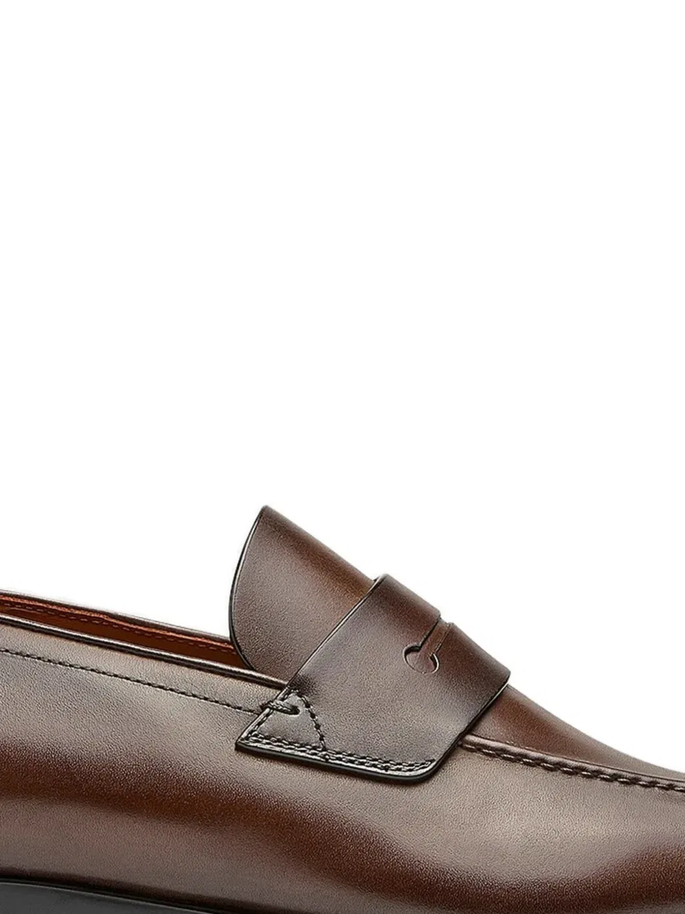 Кожаные лоферы Zegna, коричневый — фото 2