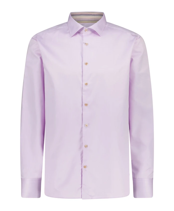 

Рубашка приталенного кроя, застежка на пуговицы, воротник-стойка. Stenstrã¶Ms, розовый