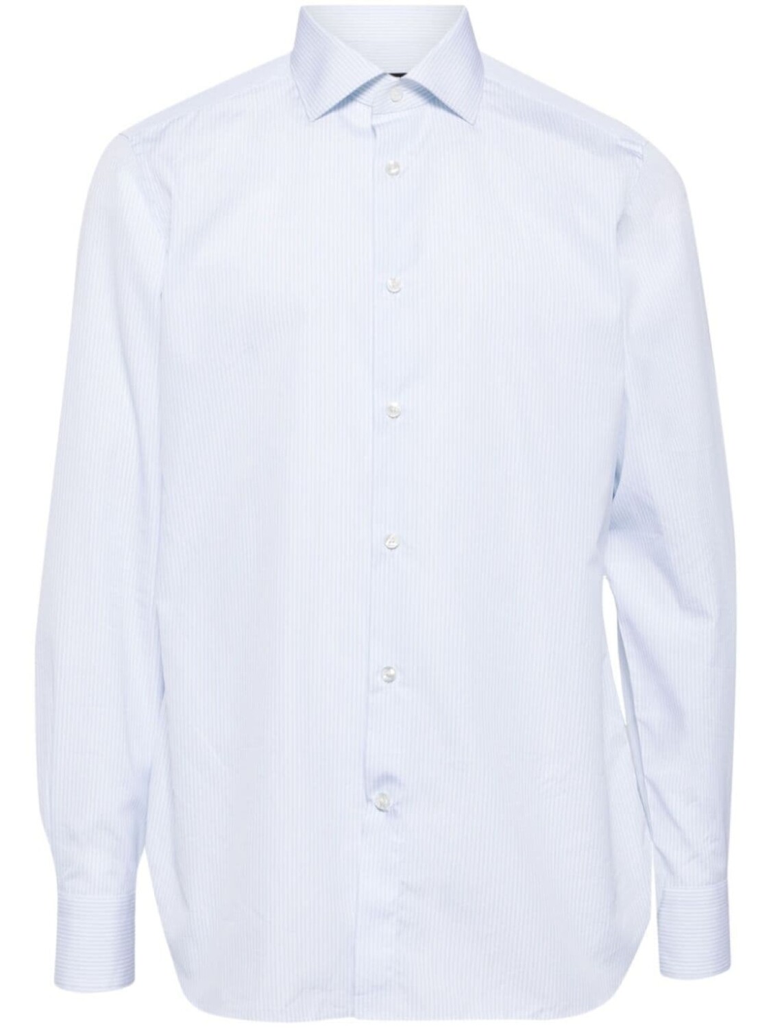 

Zegna рубашка в тонкую полоску, синий