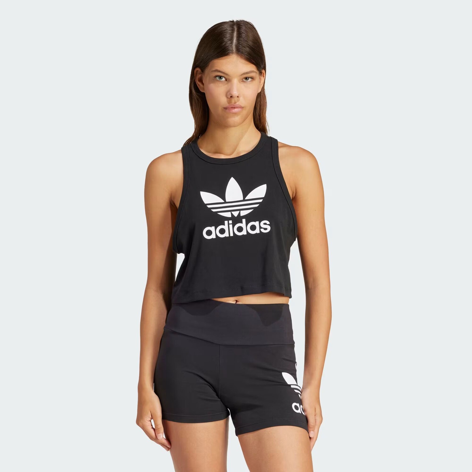 

Майка с трилистником Adidas, цвет Black