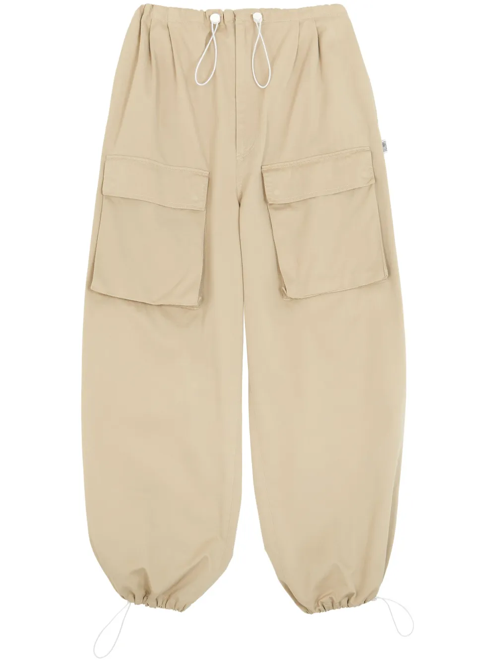 

Широкие брюки карго MM6 Maison Margiela, нейтральный