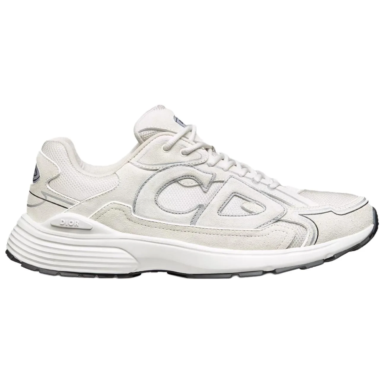 DIOR B30 Suede Low top Casual Shoes Unisex White — фото 3