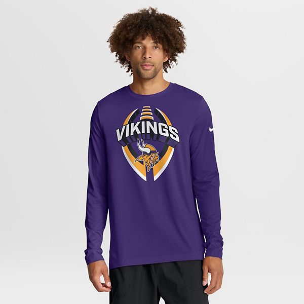 

Мужская фиолетовая футболка с длинным рукавом Minnesota Vikings Primetime Legend Icon Performance Nike