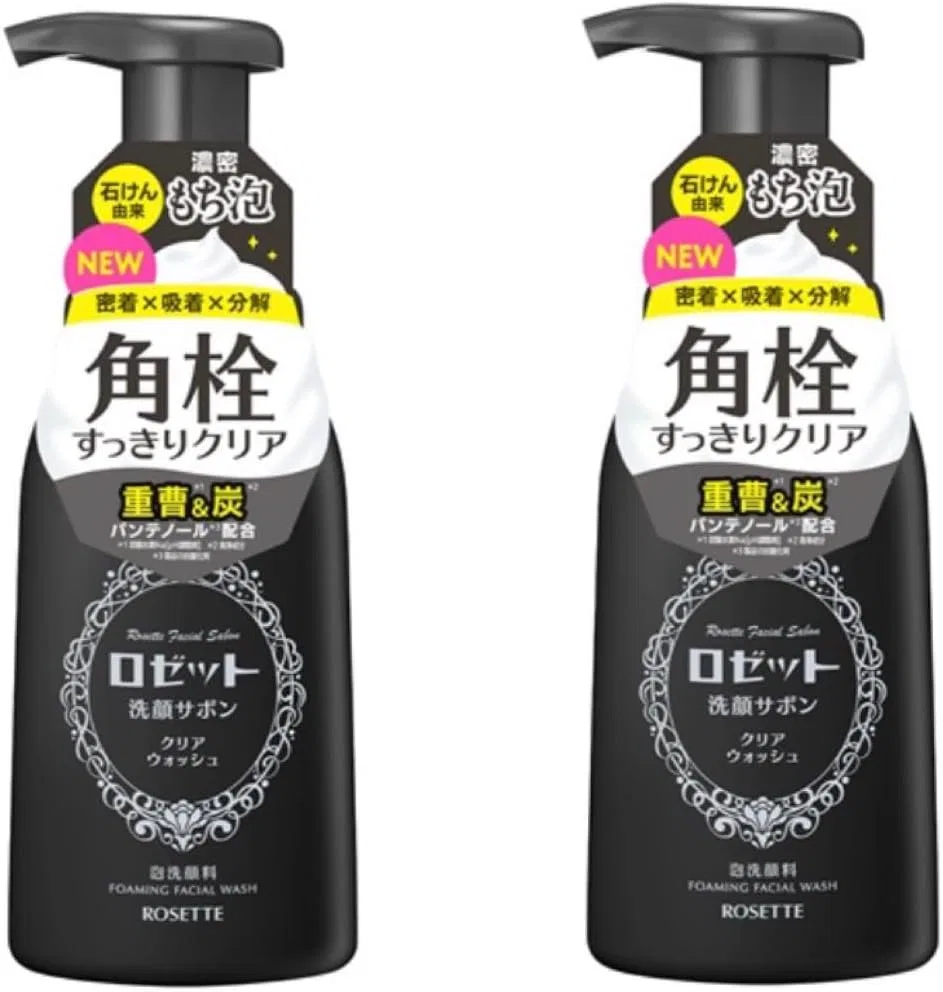 Набор для ухода за кожей Очищающая пенка Rosette Clear Wash, 180 мл, 2 шт.