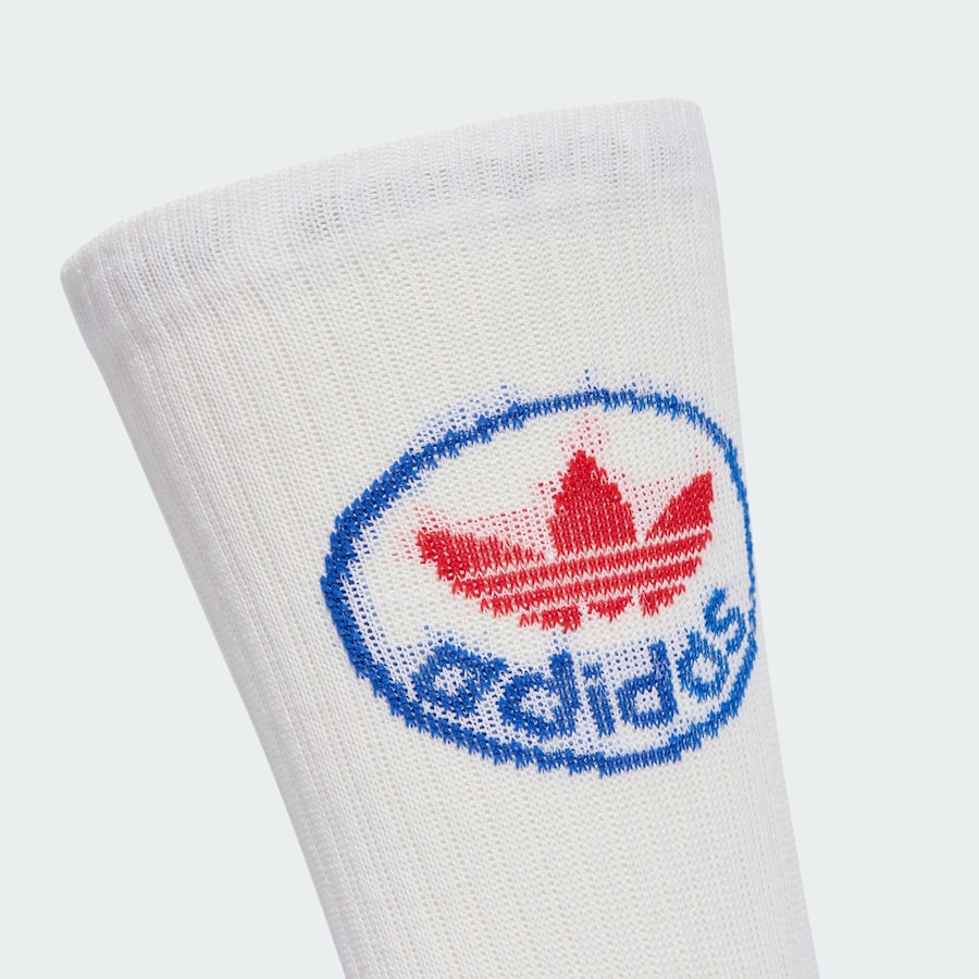 Носки ADIDAS ORIGINALS Trefoils, черный/белый — фото 3