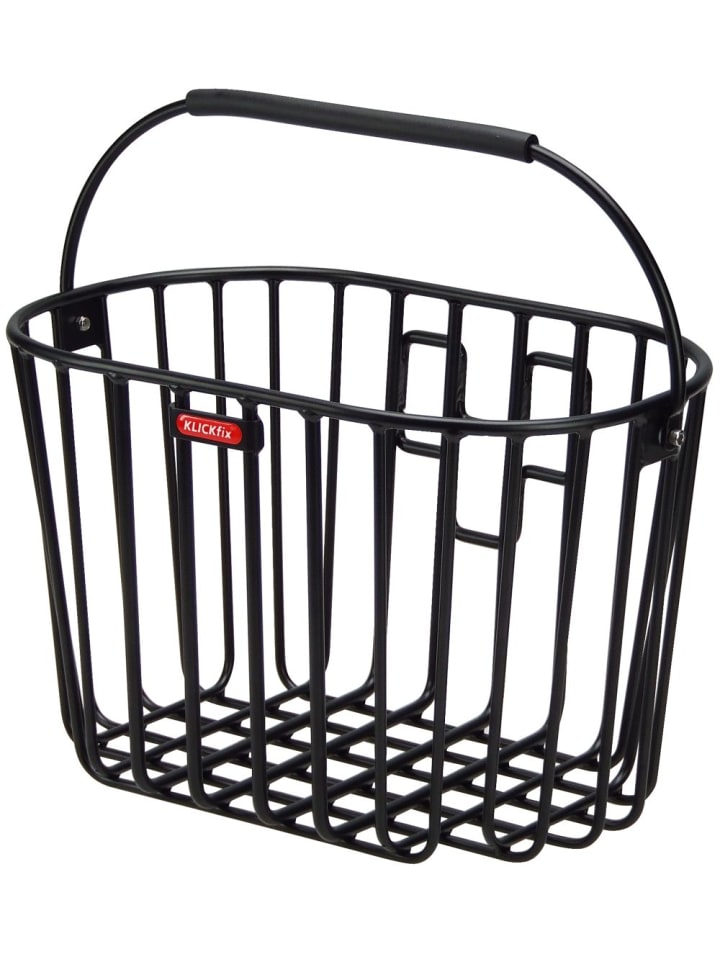 

KLICKfix Передняя корзина из алюминия черного цвета