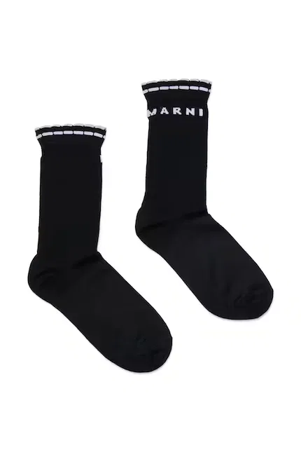 Носки детские длинные MZ38F SOCKS Marni, черный