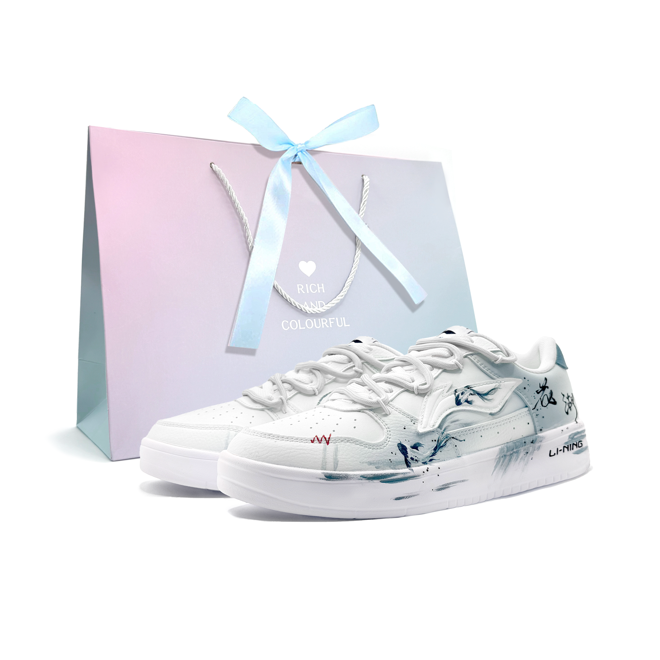 

LINING Ковер для понтонных лодок, износостойкие низкие кроссовки Unisex White Blue