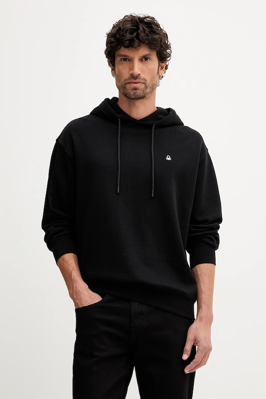 

Хлопковая толстовка United Colors Of Benetton, черный