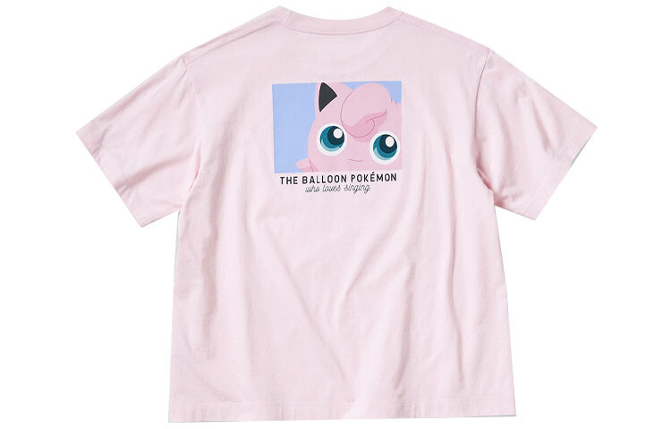 Футболка Uniqlo Pokemon Pokémon Co-Branded Series, розовый — фото 2