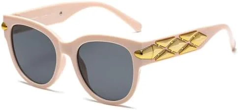 

Модные солнцезащитные очки «кошачий глаз» в крупной оправе с широкими дужками, винтажные, премиум-класса, с защитой от УФ-излучения UV400 MTZJH, Pink Gray